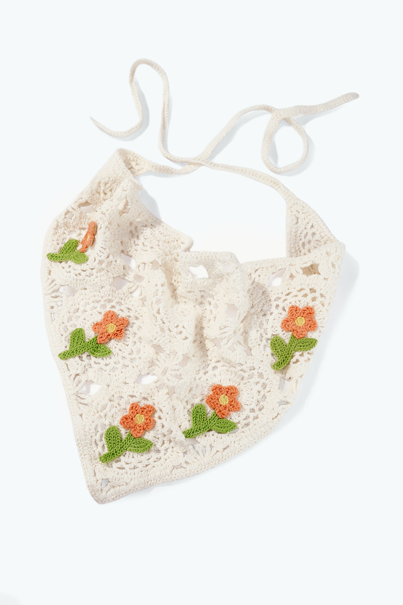 Großhändler ÉLINE L'ATELIER - Gehäkeltes Blumen-Bandana