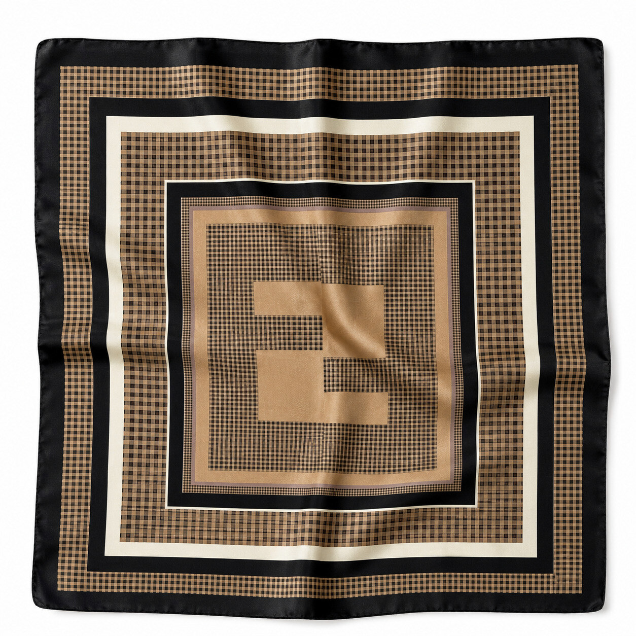 Wholesaler ÉLINE L'ATELIER - Patterned Scarf 70 x 70 cm