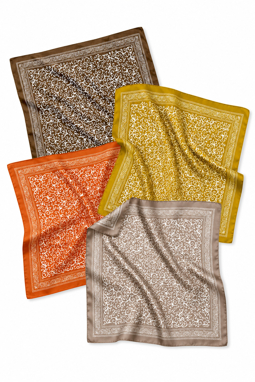 Wholesaler ÉLINE L'ATELIER - Patterned Scarf 70 x 70 cm
