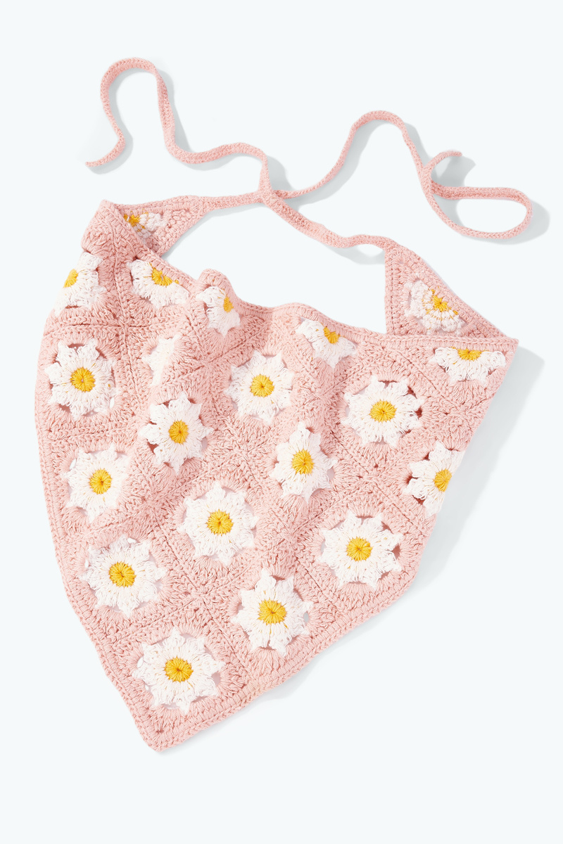 Großhändler ÉLINE L'ATELIER - Gehäkeltes Blumen-Bandana
