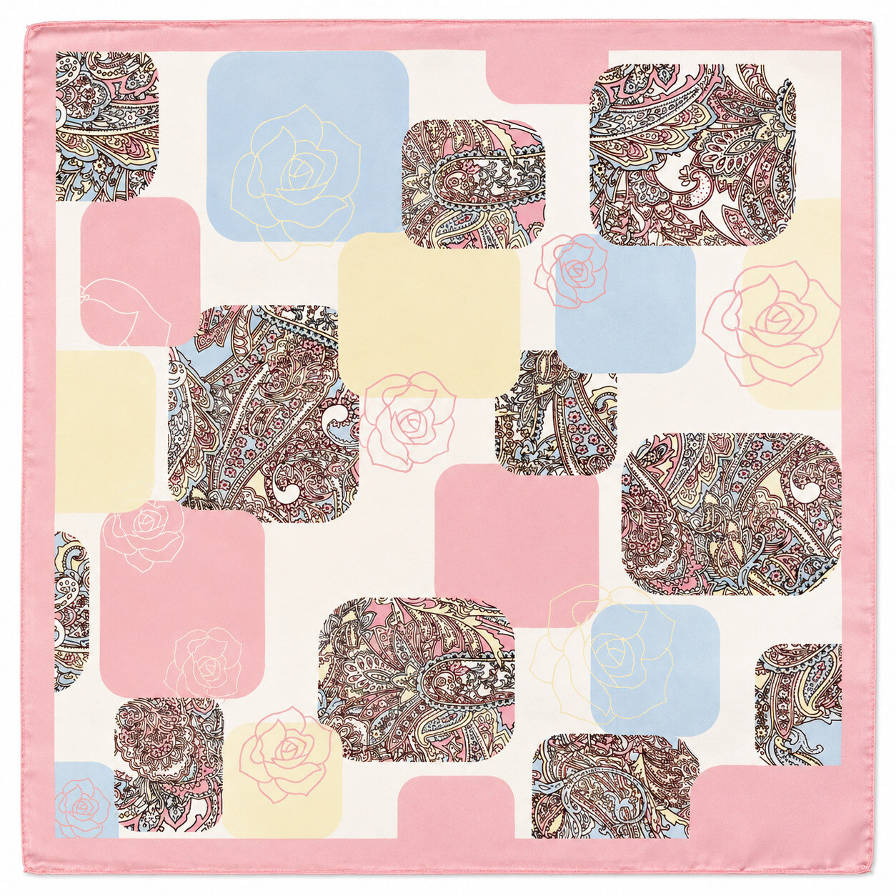 Wholesaler ÉLINE L'ATELIER - Patterned Scarf 70 x 70 cm