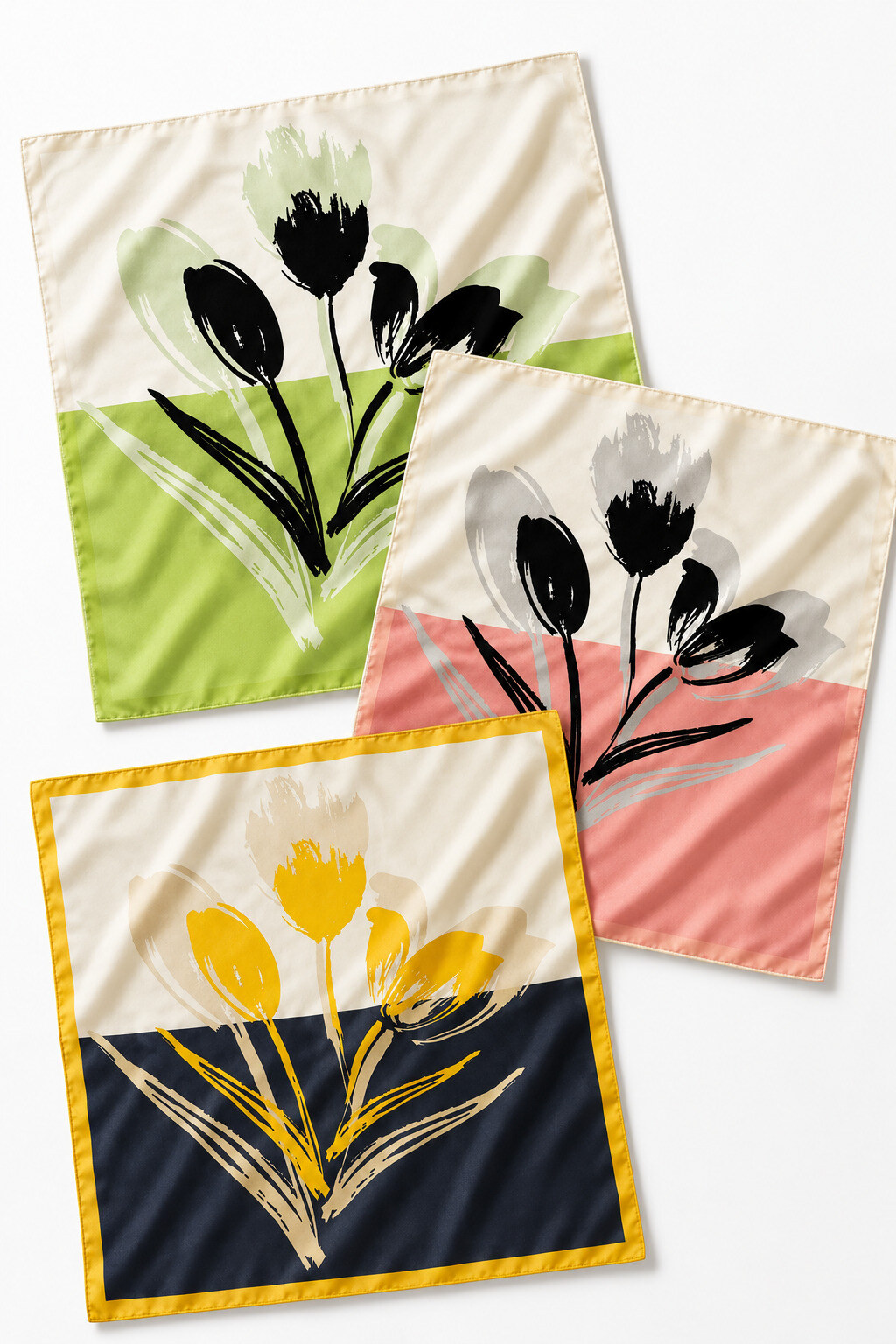 Wholesaler ÉLINE L'ATELIER - Patterned Scarf 70 x 70 cm