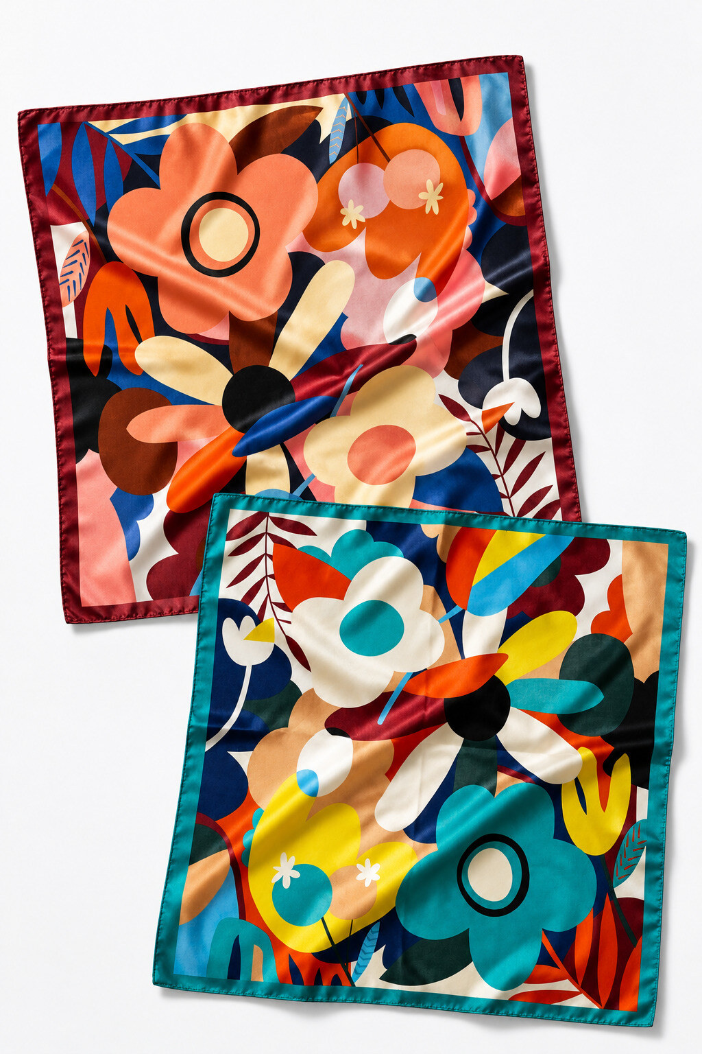Wholesaler ÉLINE L'ATELIER - Patterned Scarf 70 x 70 cm