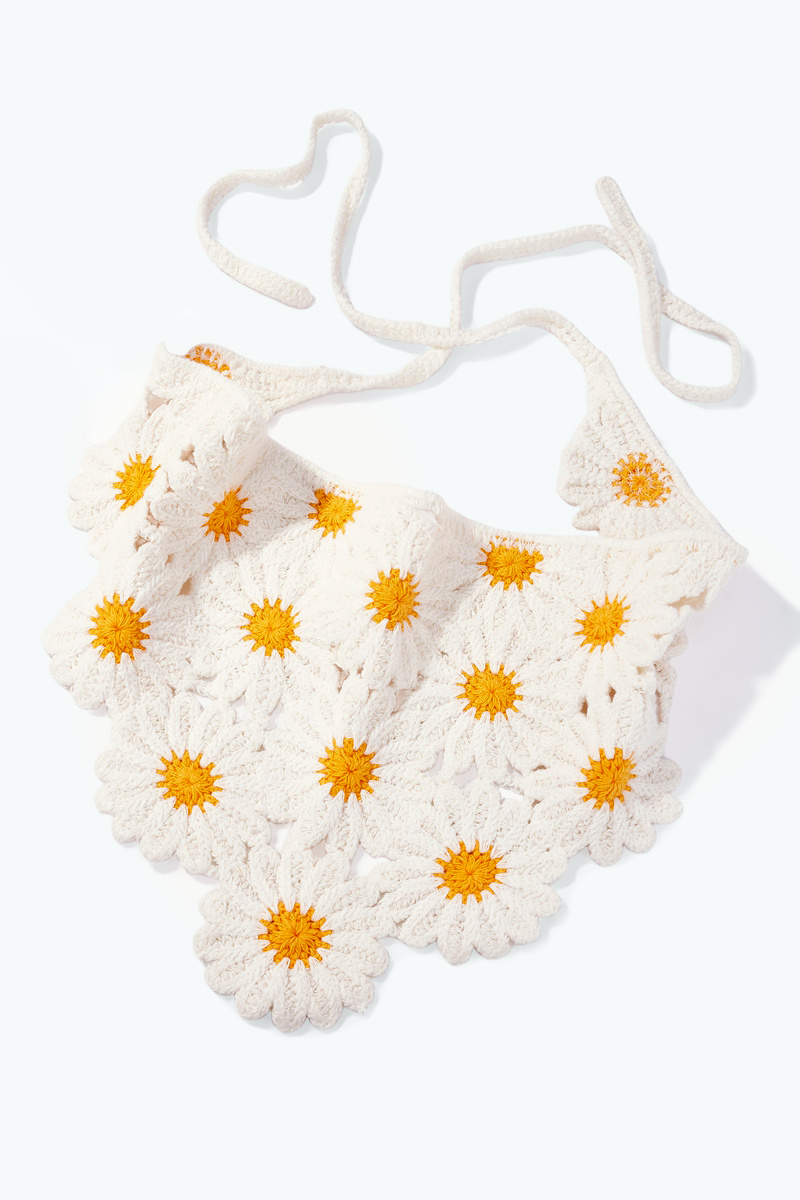 Großhändler ÉLINE L'ATELIER - Gehäkeltes Blumen-Bandana