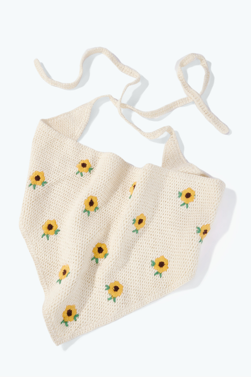 Großhändler ÉLINE L'ATELIER - Gehäkeltes Blumen-Bandana