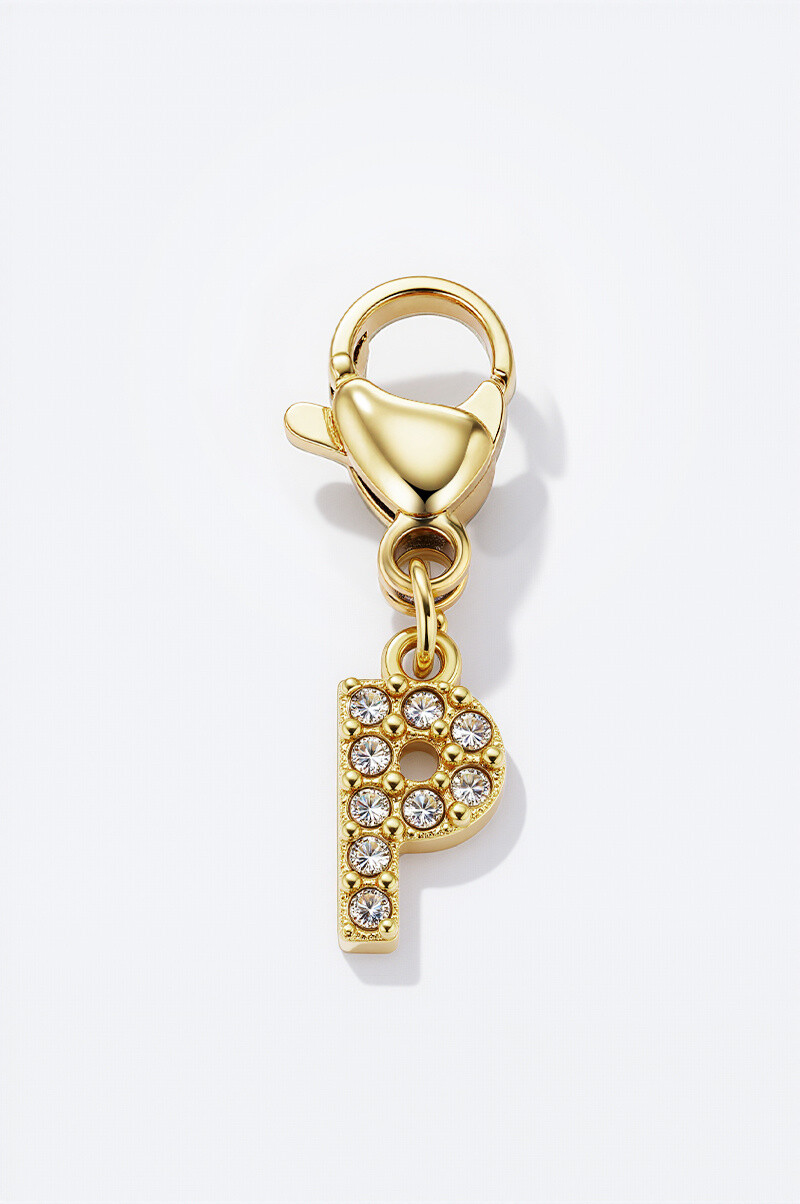 Wholesaler ÉLINE L'ATELIER - Stainless steel charm with rhinestones