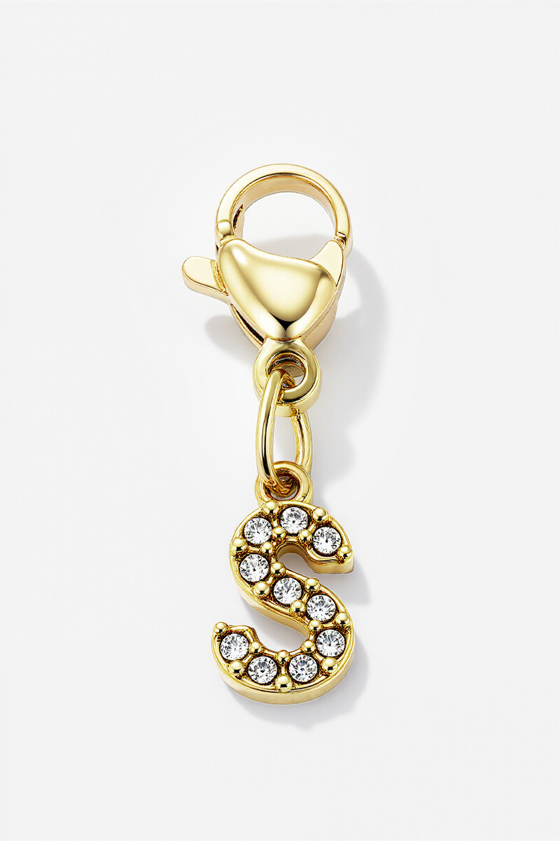 Wholesaler ÉLINE L'ATELIER - Stainless steel charm with rhinestones