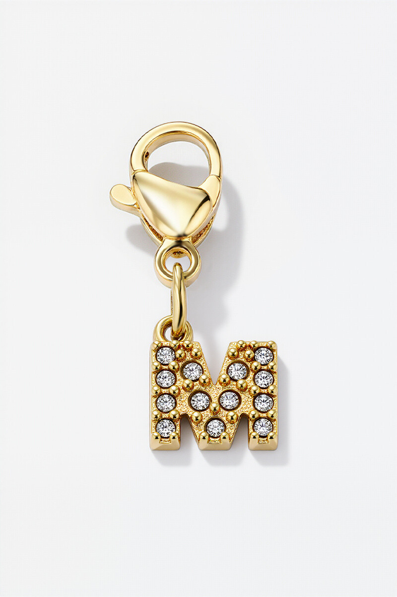 Wholesaler ÉLINE L'ATELIER - Stainless steel charm with rhinestones