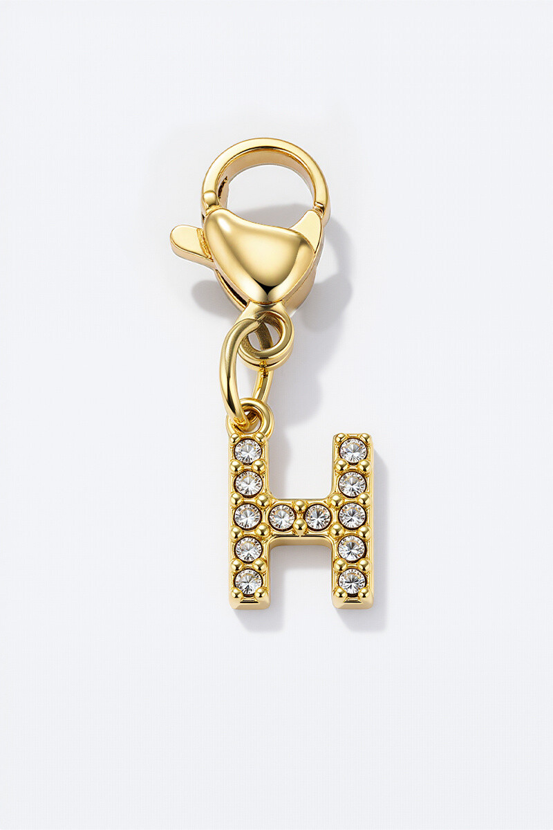 Wholesaler ÉLINE L'ATELIER - Stainless steel charm with rhinestones