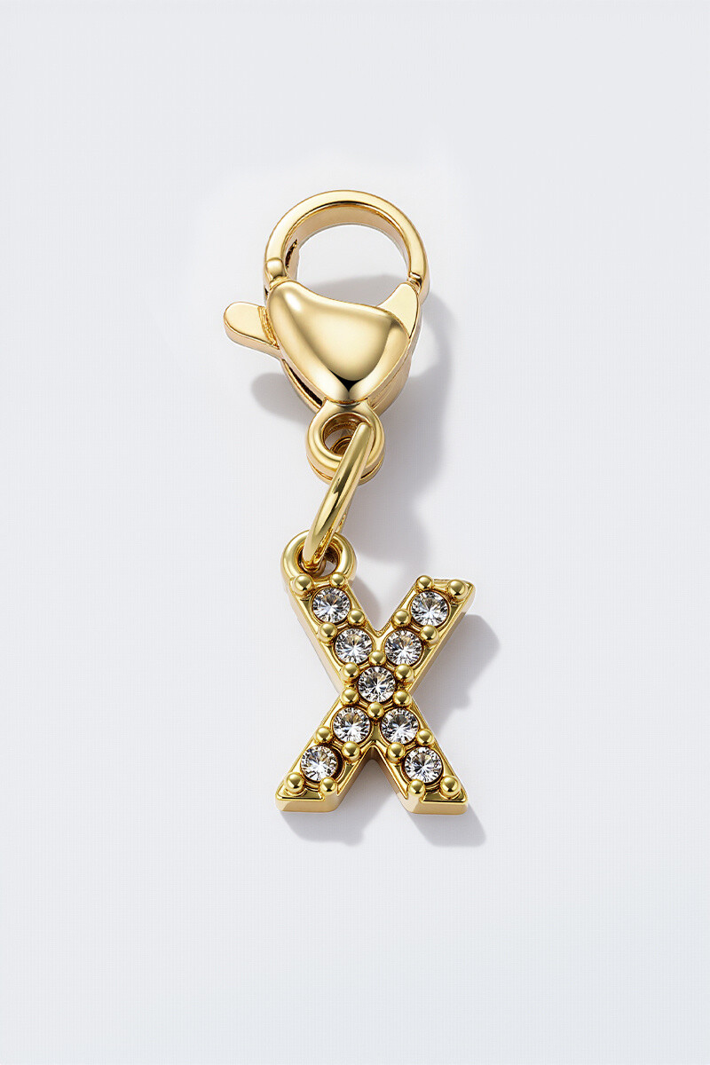 Grossiste ÉLINE L'ATELIER - Charm breloque strassé en acier inoxydable CHARM-X