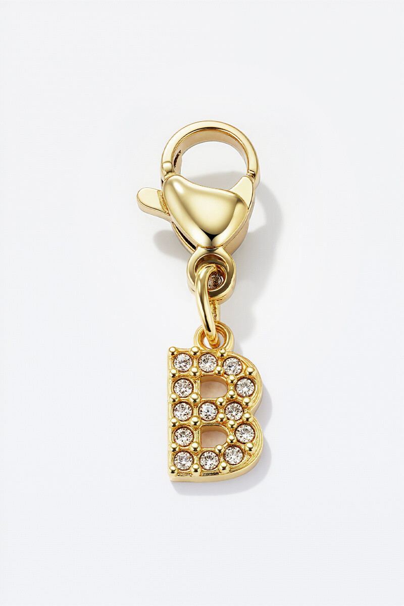 Wholesaler ÉLINE L'ATELIER - Stainless steel charm with rhinestones