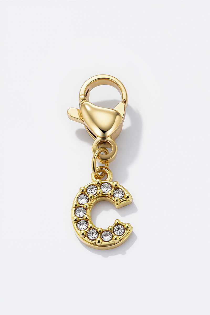 Wholesaler ÉLINE L'ATELIER - Stainless steel charm with rhinestones