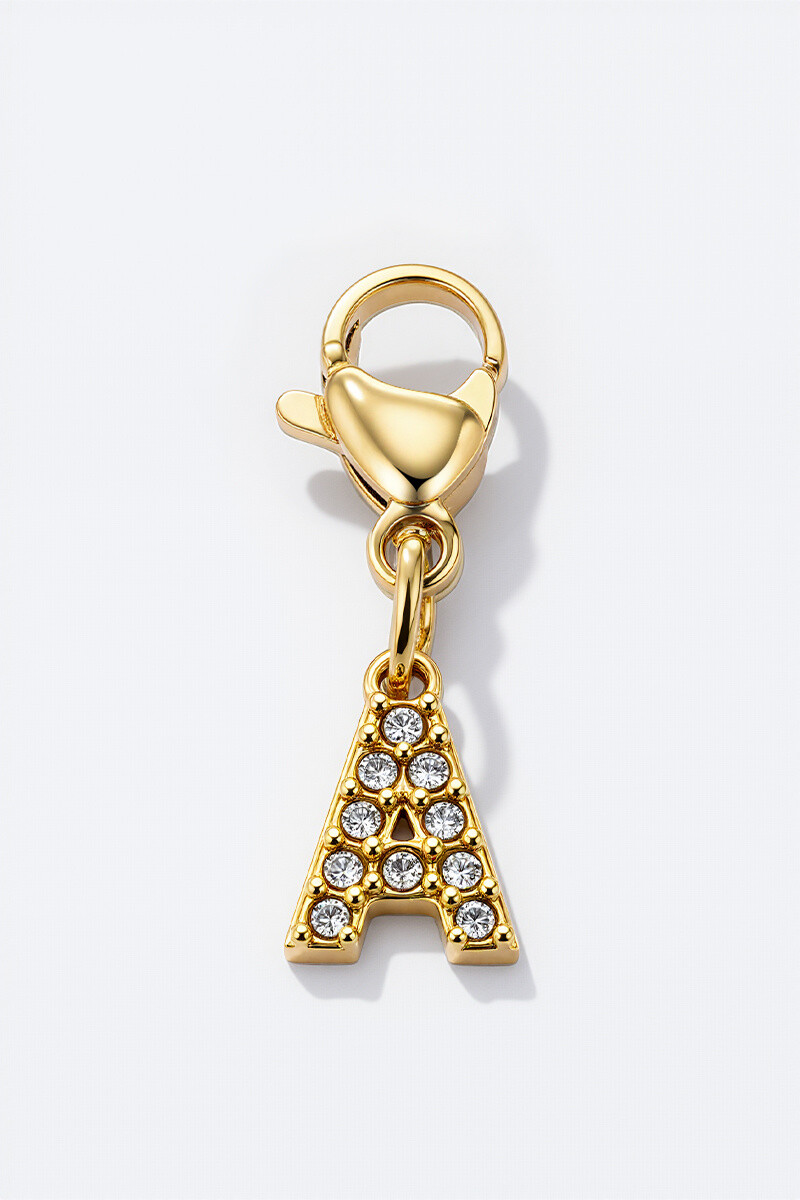 Wholesaler ÉLINE L'ATELIER - Stainless steel charm with rhinestones