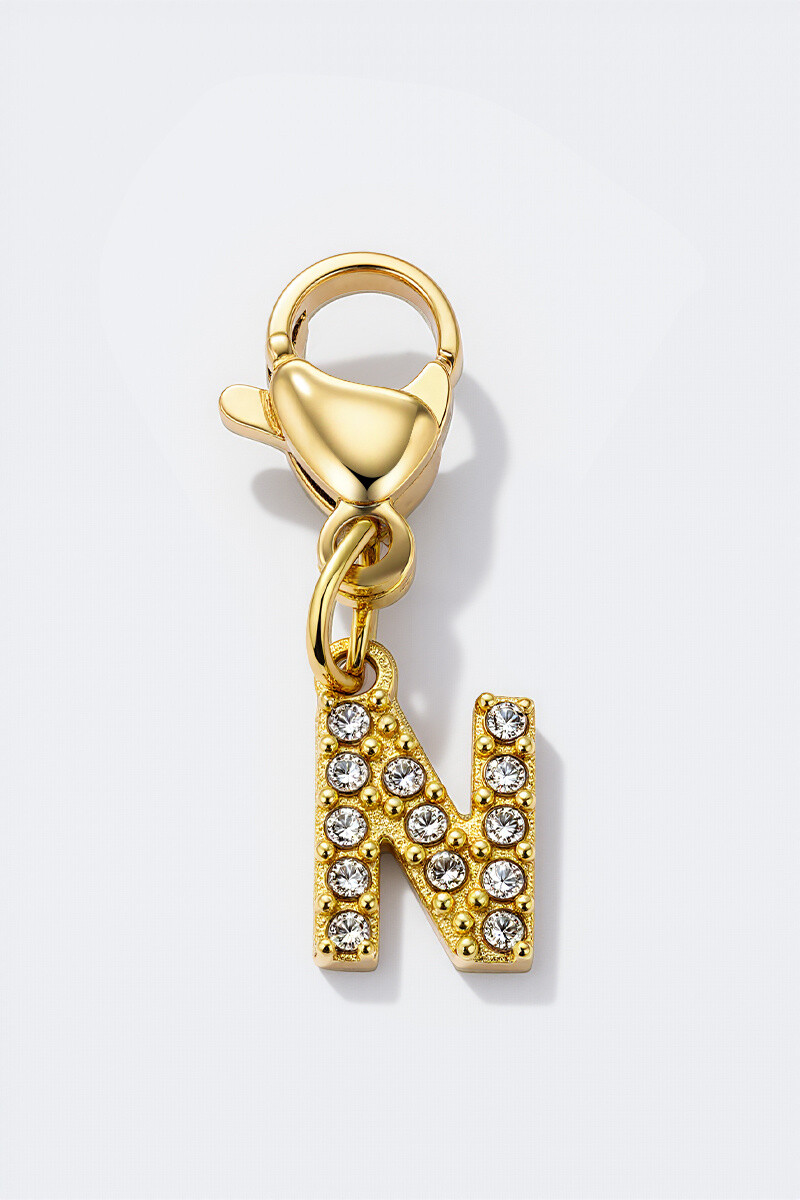 Wholesaler ÉLINE L'ATELIER - Stainless steel charm with rhinestones