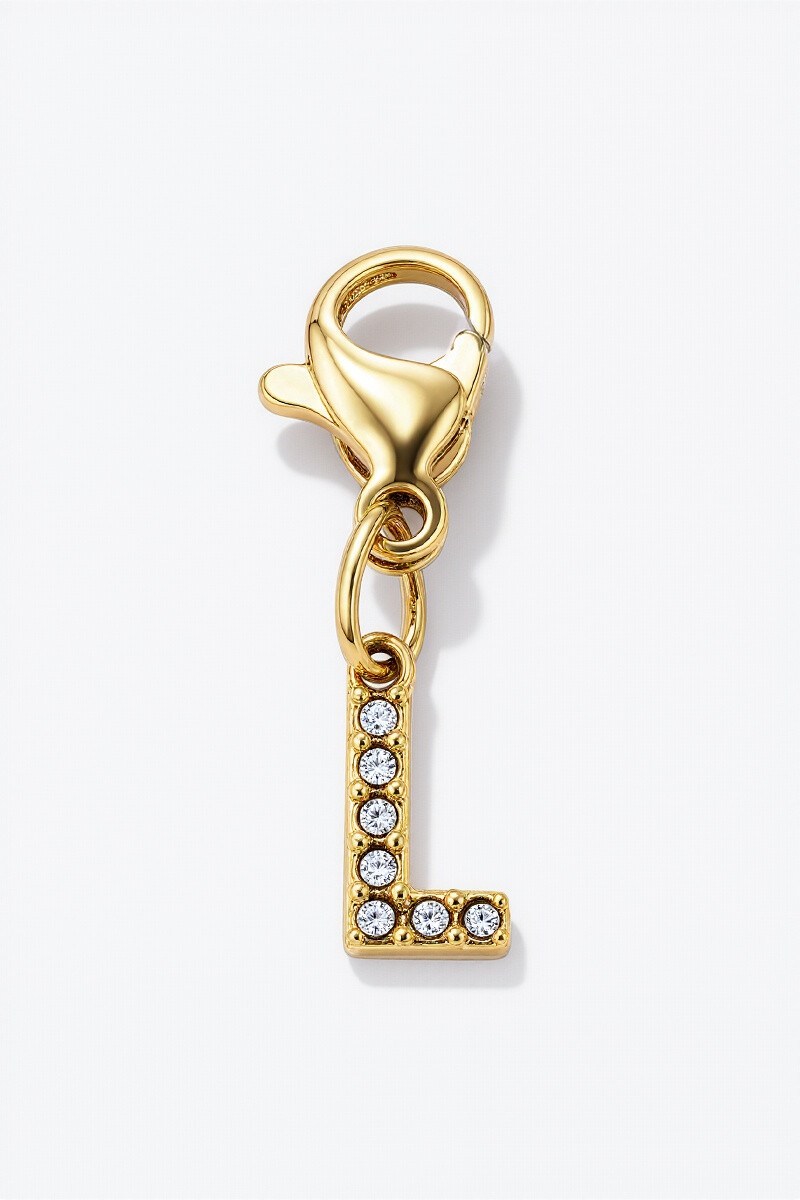 Wholesaler ÉLINE L'ATELIER - Stainless steel charm with rhinestones