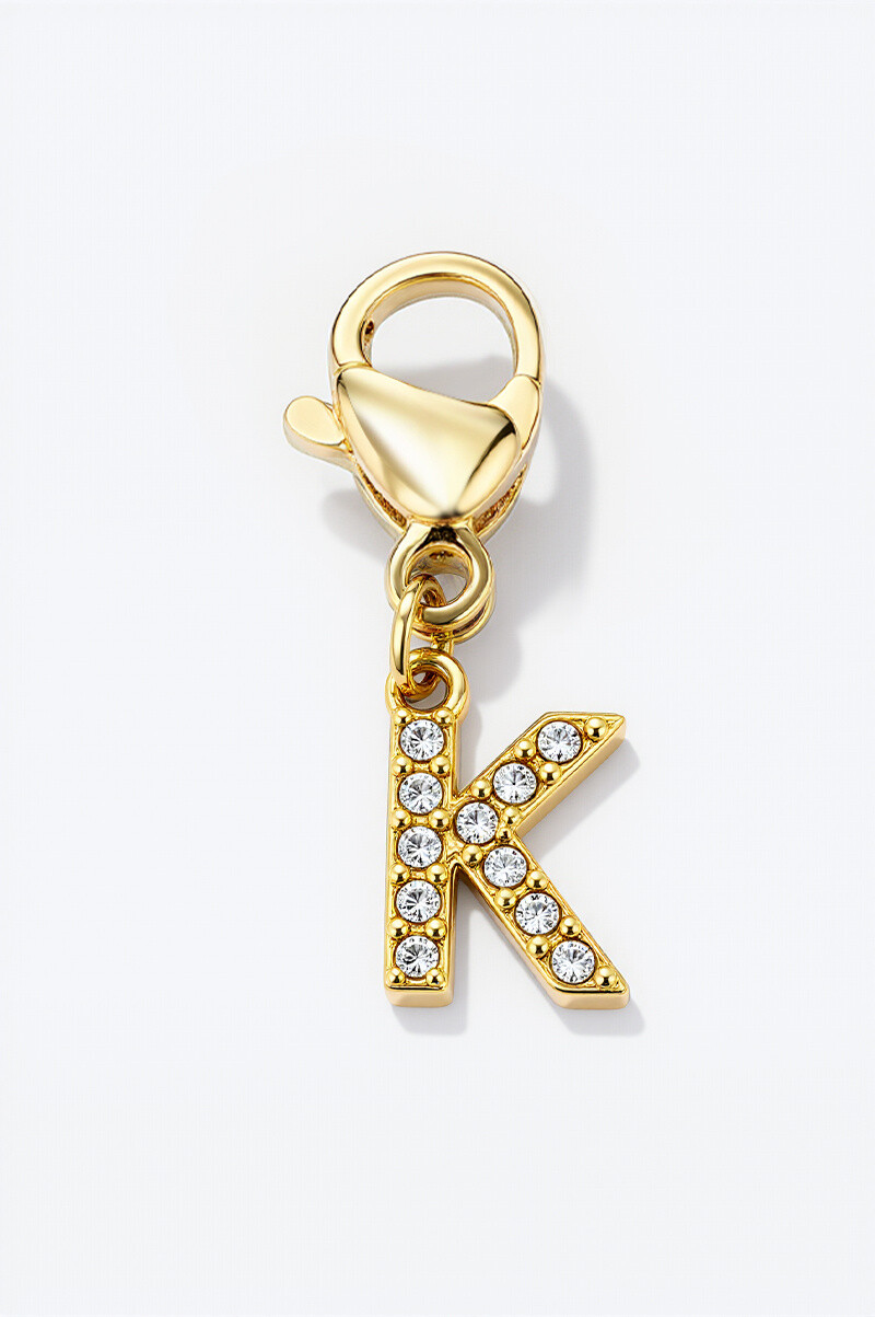 Wholesaler ÉLINE L'ATELIER - Stainless steel charm with rhinestones