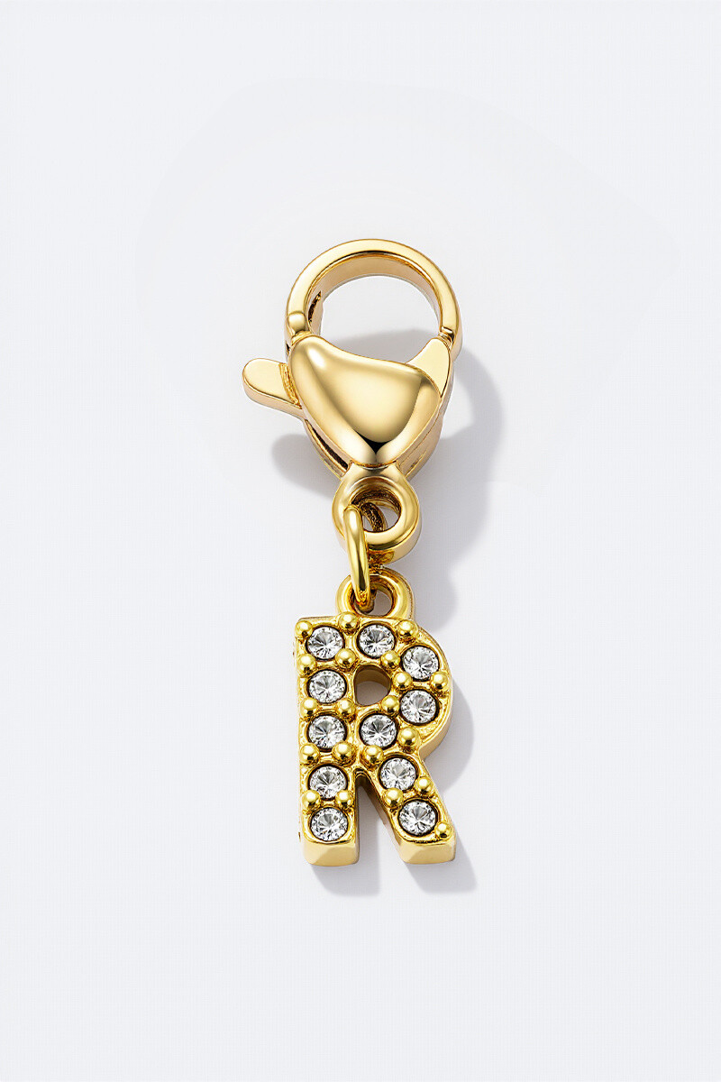 Wholesaler ÉLINE L'ATELIER - Stainless steel charm with rhinestones