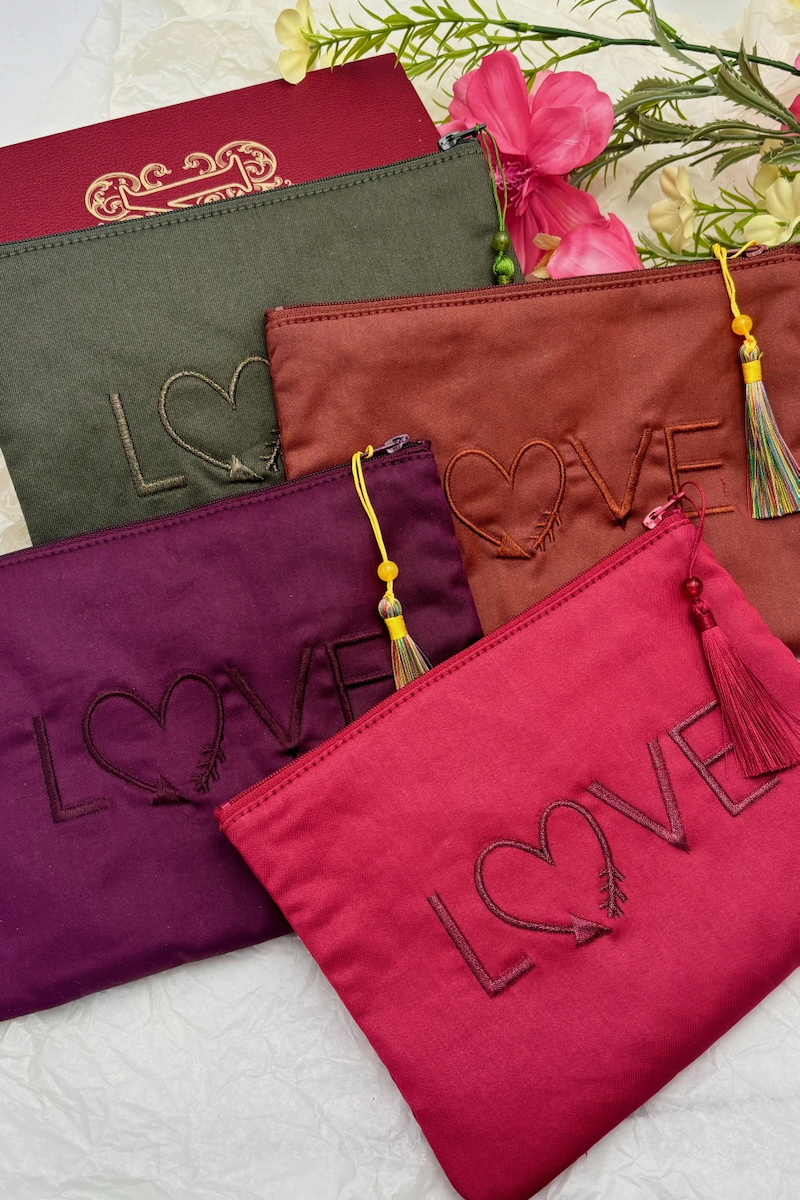 Wholesaler ÉLINE L'ATELIER - Love Cotton Makeup Bag