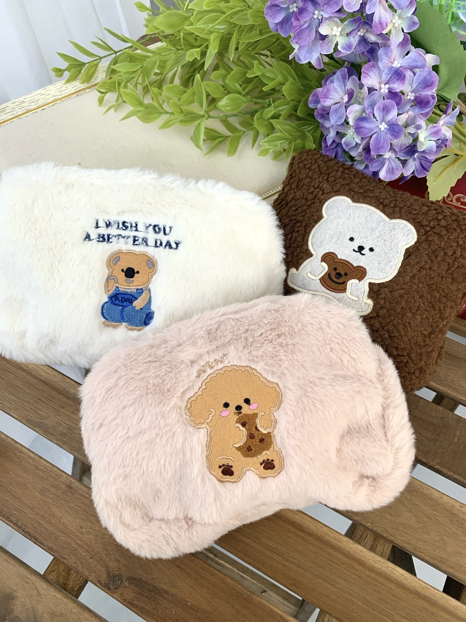 Großhändler ÉLINE L'ATELIER - Teddy-Fell-Kosmetiktasche