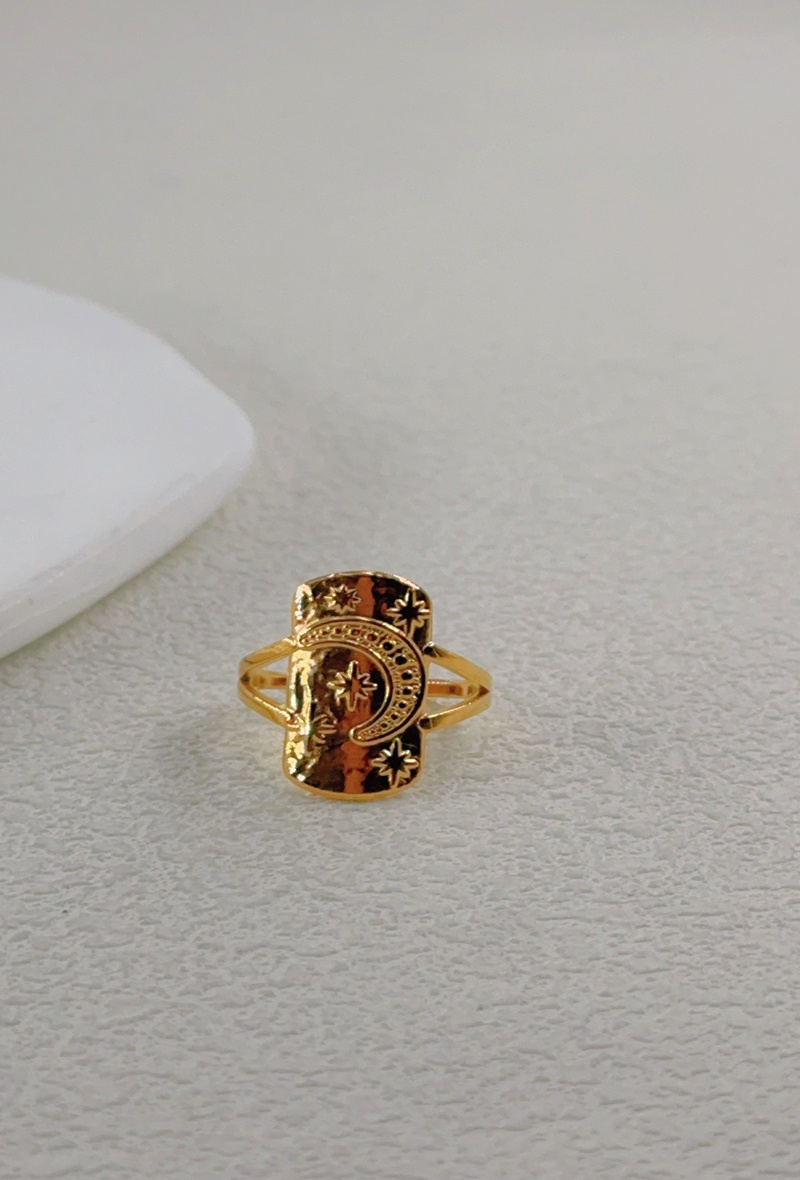Großhändler Ella Ella - Verstellbarer Ring aus strukturiertem Edelstahl