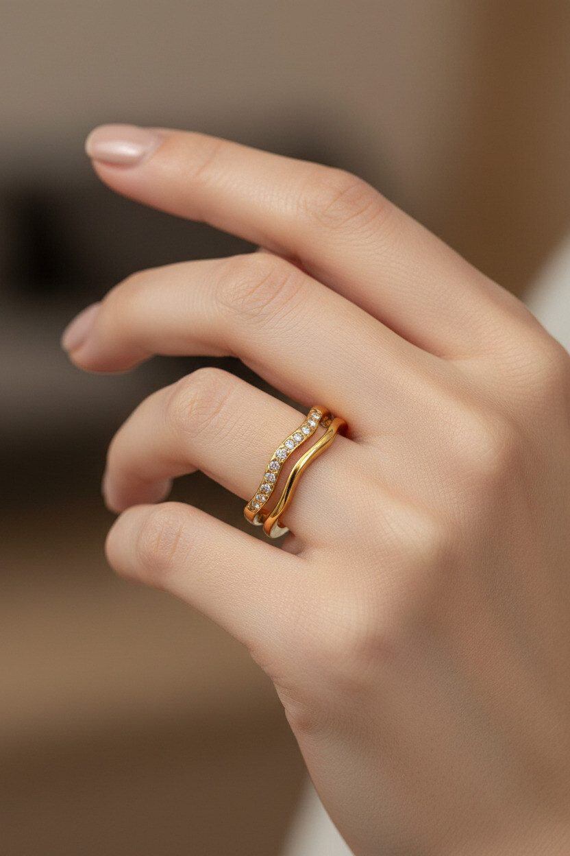 Mayorista Ella Ella - ANILLO AJUSTABLE DE ACERO INOXIDABLE