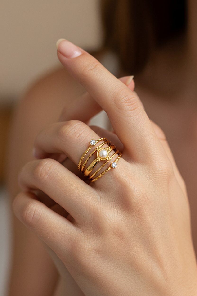 Mayorista Ella Ella - ANILLO AJUSTABLE DE ACERO INOXIDABLE