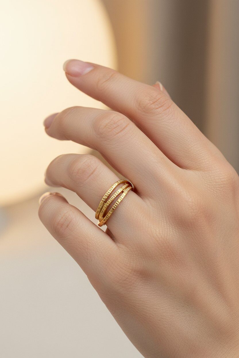 Mayorista Ella Ella - Anillo Ajustable de Acero Inoxidable