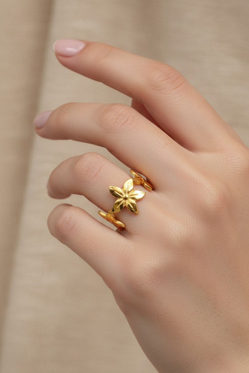 Grossiste Ella Ella - BAGUE RÉGLABLE EN ACIER INOXYDABLE