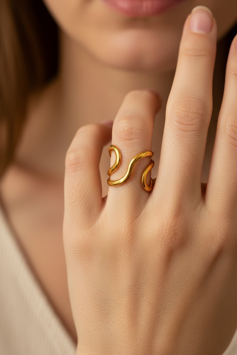 Mayorista Ella Ella - ANILLO AJUSTABLE DE ACERO INOXIDABLE