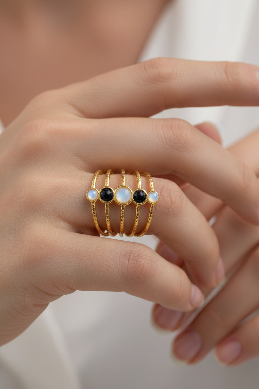 Grossiste Ella Ella - BAGUE REGLABLE EN ACIER INOXYDABLE