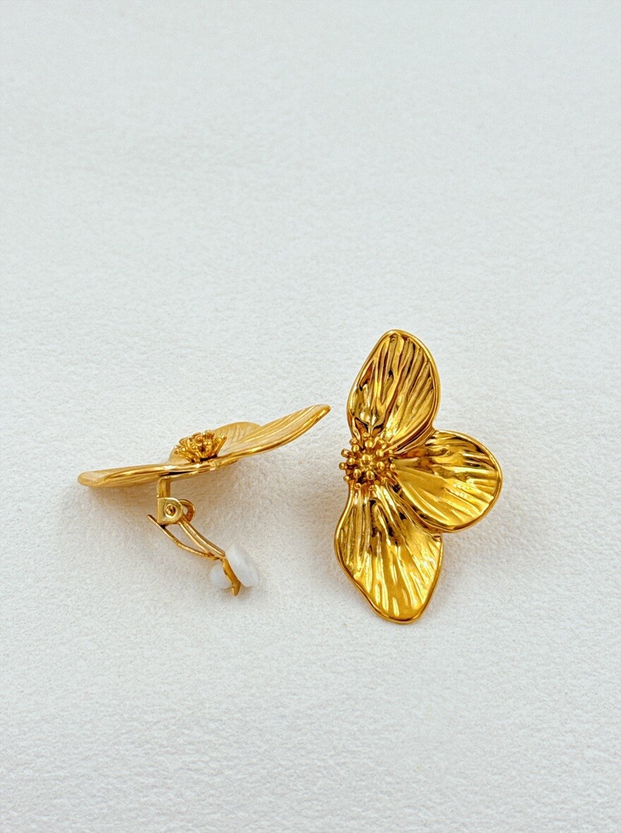 Mayorista Ella Ella - PENDIENTES DE CLIP DE ACERO INOXIDABLE
