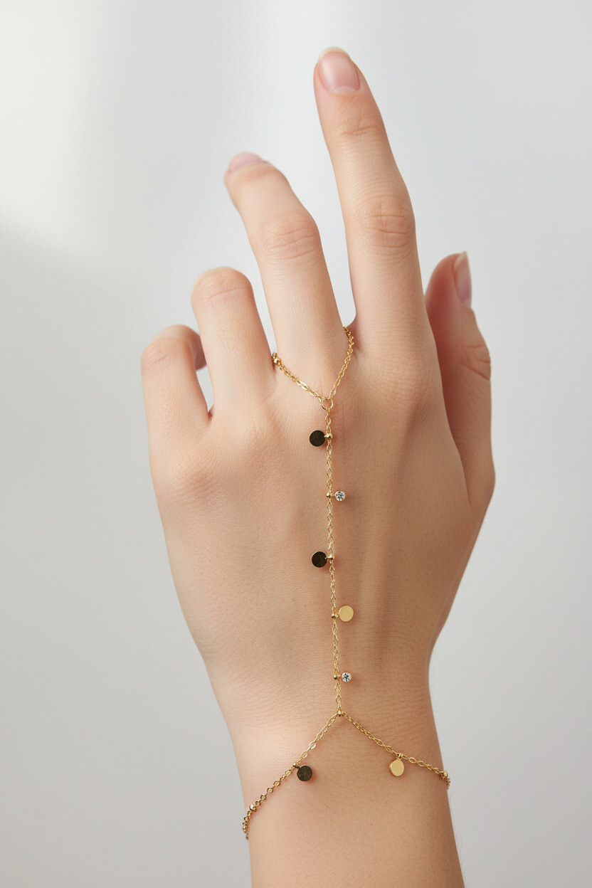 Mayorista Ella Ella - PULSERA DE CADENA DE MANO EN ACERO INOXIDABLE