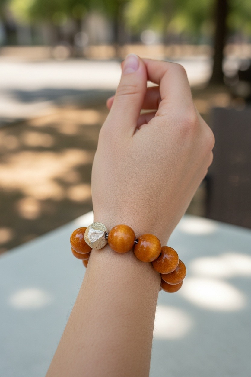 Grossista Ella Ella - BRACCIALE ESTENSIBILE IN LEGNO FANTASIA