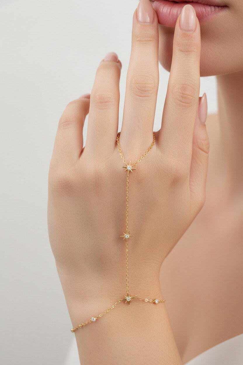 Grossiste Ella Ella - BRACELET CHAÎNE MAIN EN ACIER INOXYDABLE