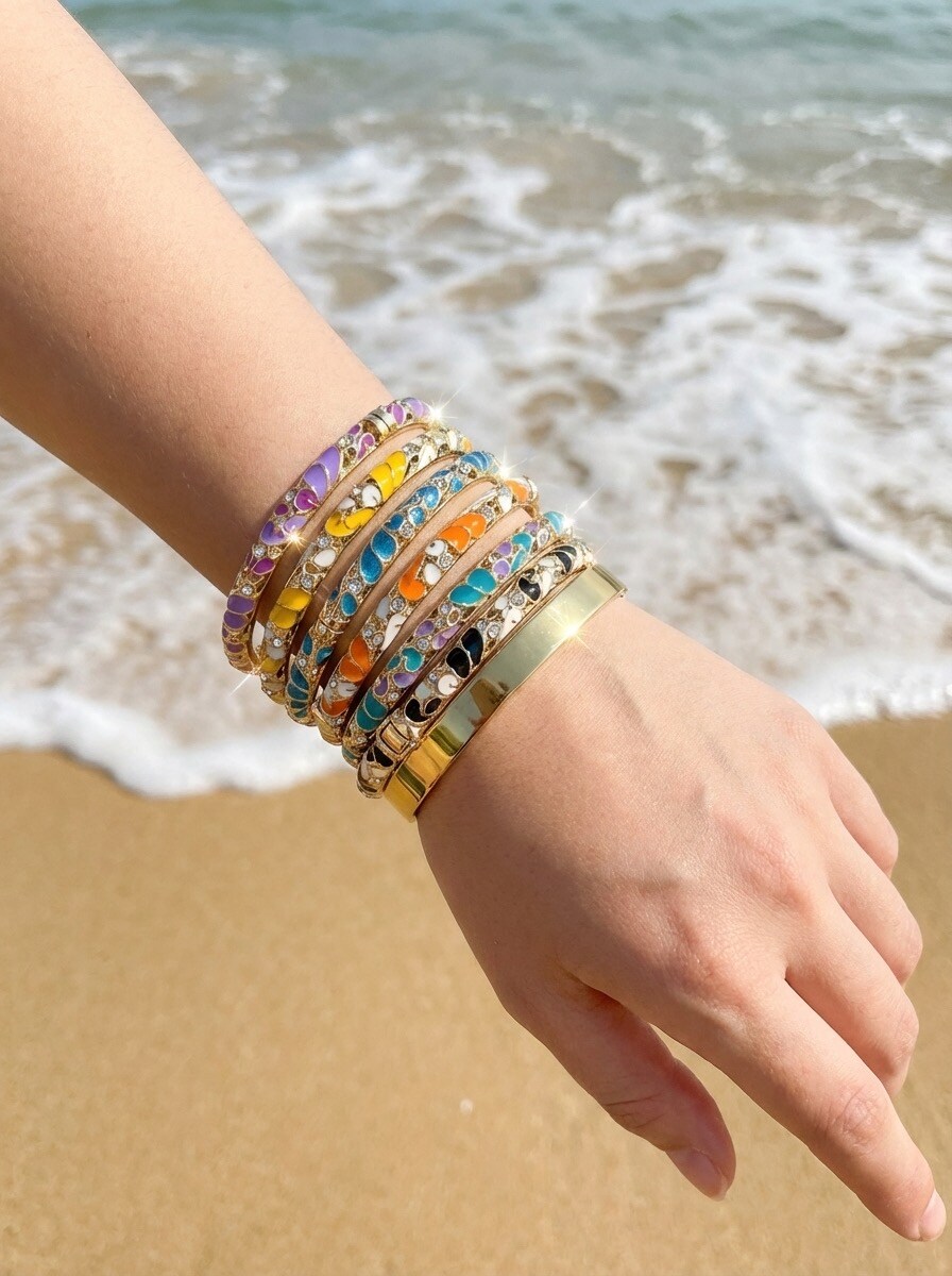 Mayorista Ella Ella - PULSERA RÍGIDA DE FANTASÍA
