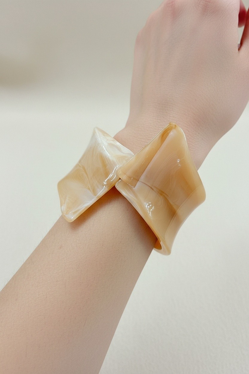 Grossista Ella Ella - BRACCIALE IN RESINA E ACCIAIO INOX