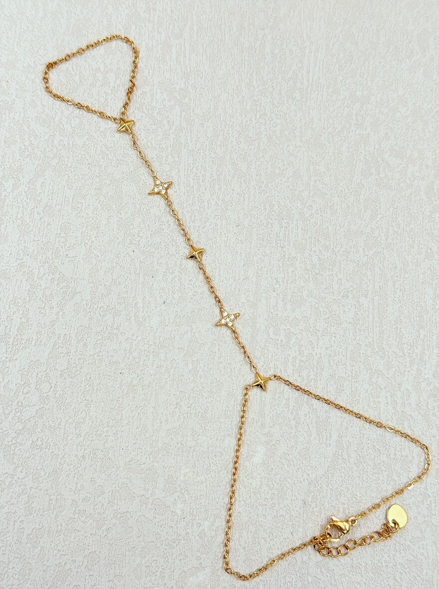 Mayorista Ella Ella - PULSERA DE CADENA DE MANO EN ACERO INOXIDABLE