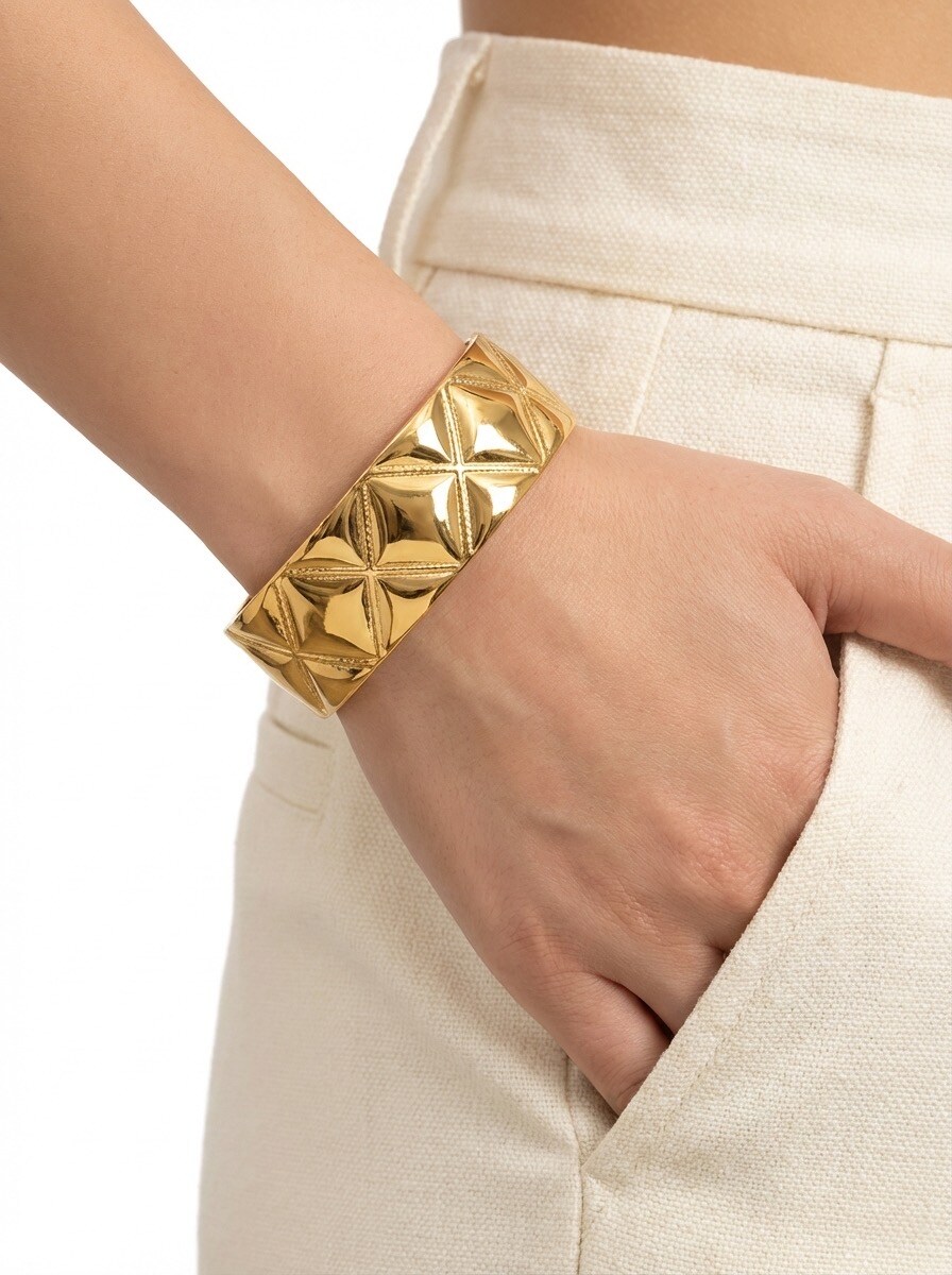 Grossista Ella Ella - BRACCIALE RIGIDO IN ACCIAIO INOSSIDABILE