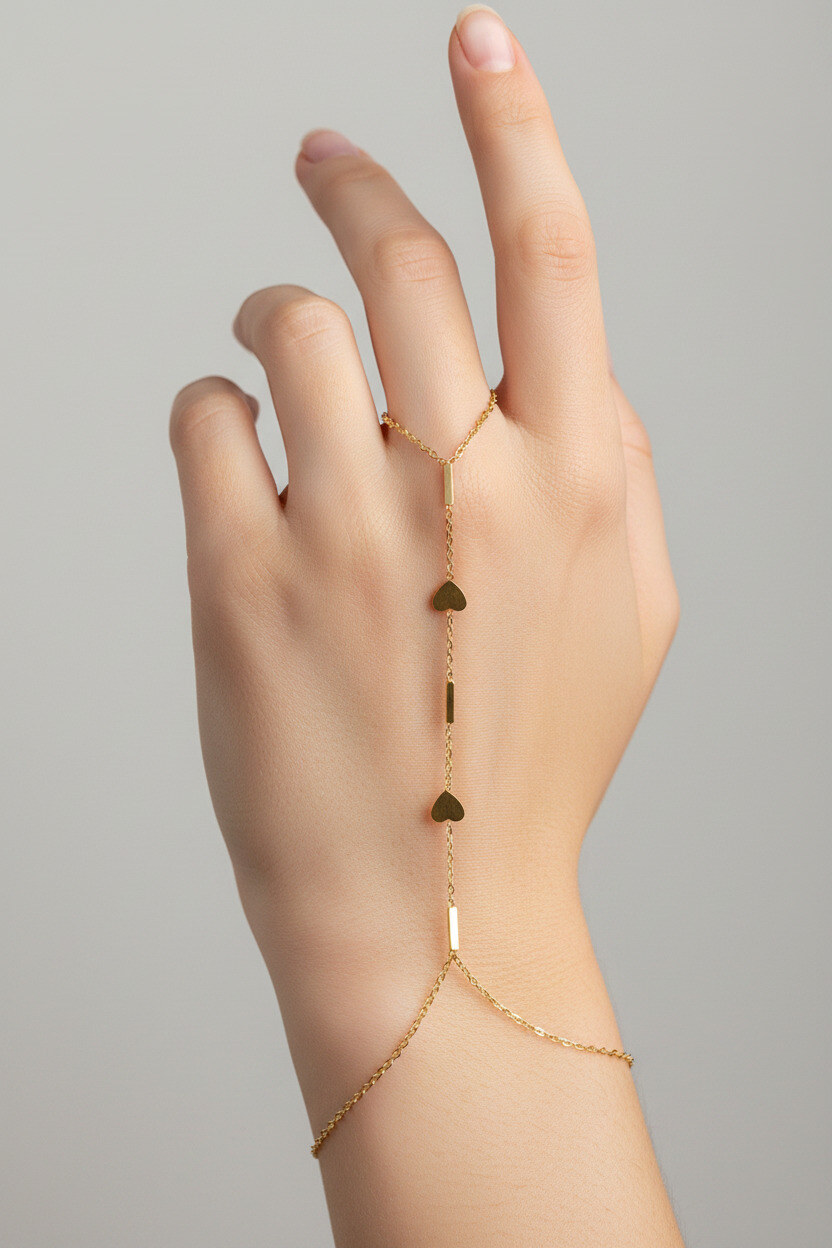 Mayorista Ella Ella - PULSERA DE CADENA DE MANO EN ACERO INOXIDABLE