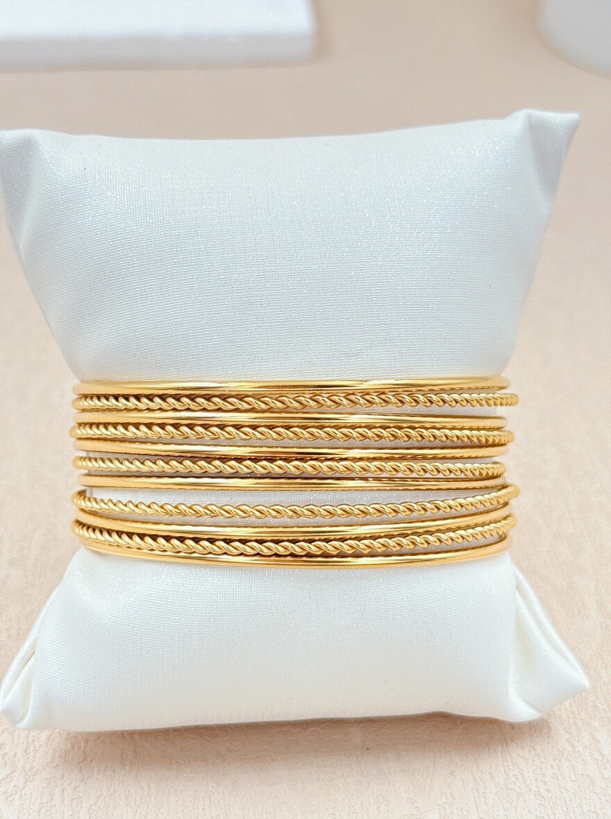 Mayorista Ella Ella - PULSERA RÍGIDA DE ACERO INOXIDABLE