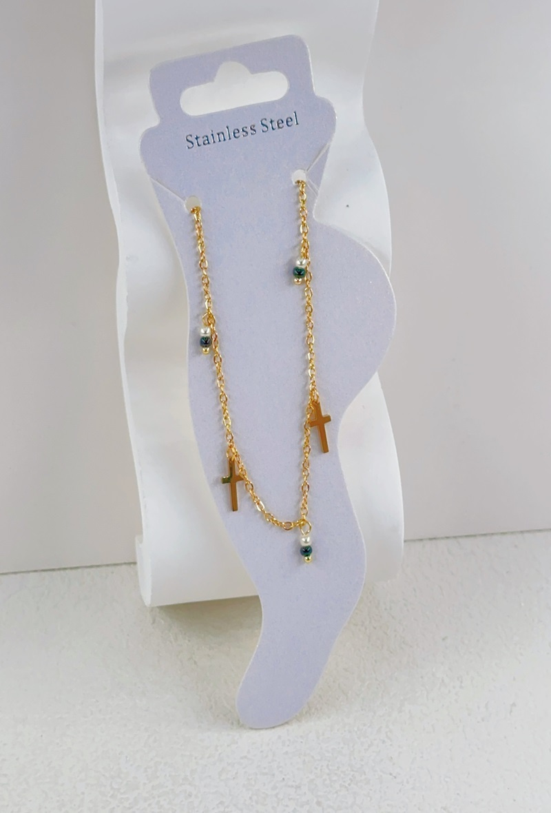 Mayorista Ella Ella - PULSERA DE TOBILLO DE ACERO INOXIDABLE