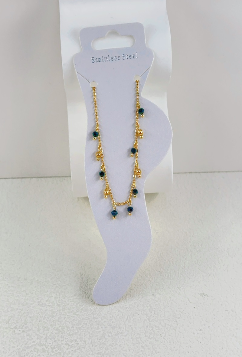 Mayorista Ella Ella - PULSERA DE TOBILLO DE ACERO INOXIDABLE