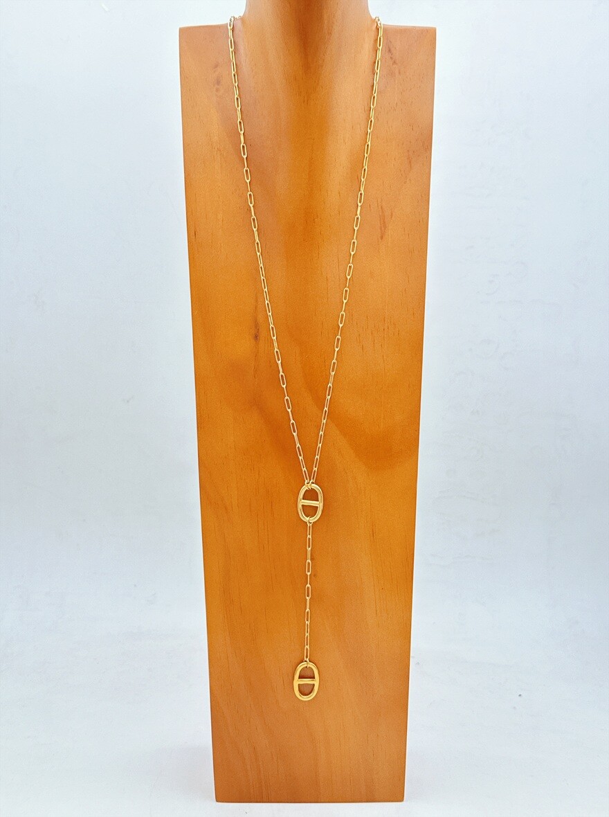 Grossiste Ella Ella - COLLIER SAUTOIR EN ACIER INOXYDABLE