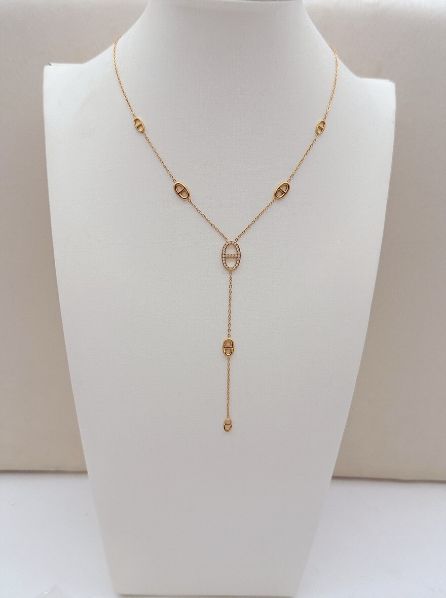 Mayorista Ella Ella - COLLAR EN Y DE ACERO INOXIDABLE