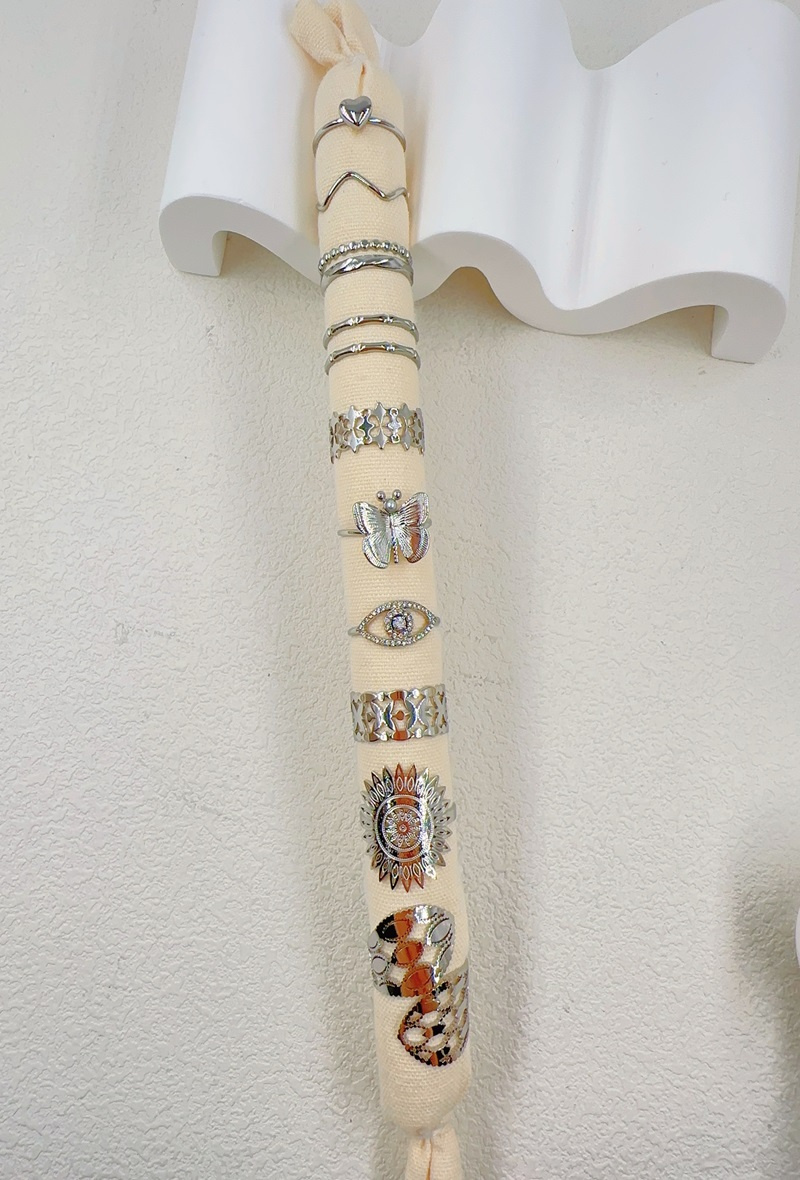 Großhändler Ella Ella - SET AUS 10 VERSTELLBAREN EDELSTAHLRINGEN