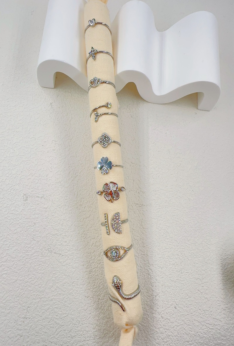 Großhändler Ella Ella - SET AUS 10 VERSTELLBAREN EDELSTAHLRINGEN