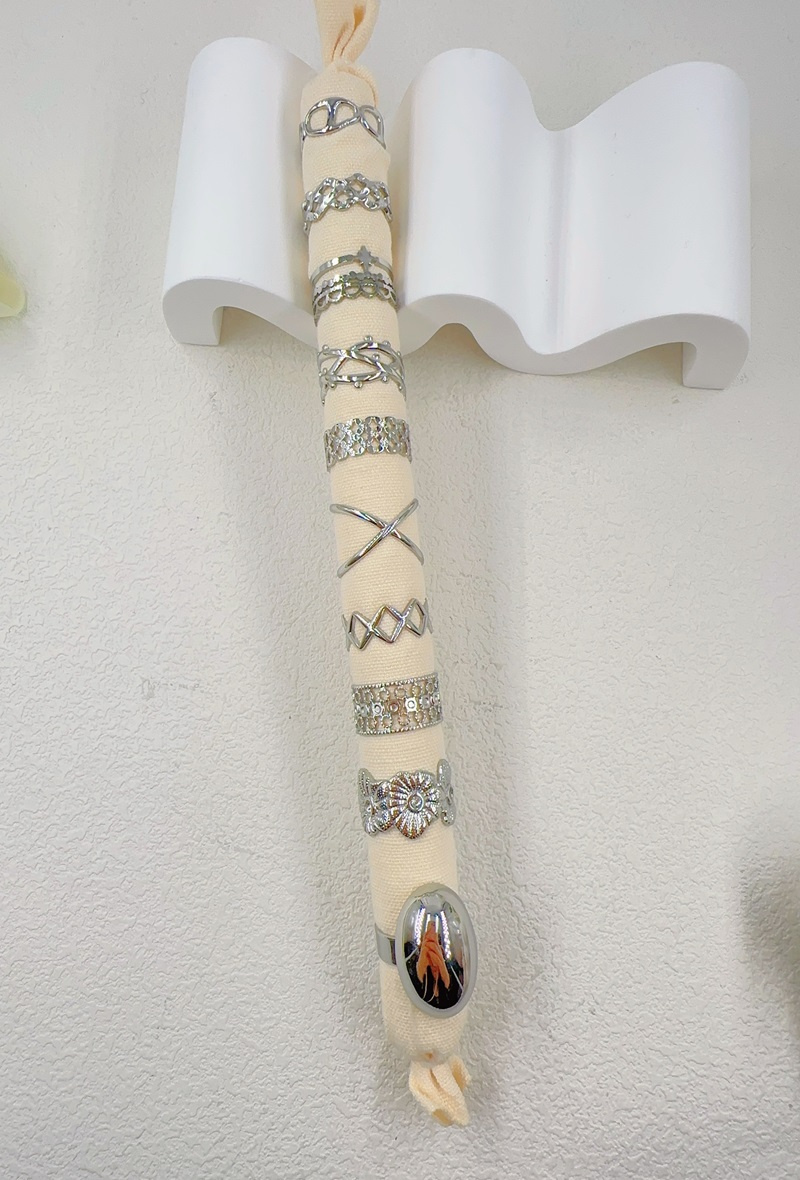 Großhändler Ella Ella - SET AUS 10 VERSTELLBAREN EDELSTAHLRINGEN
