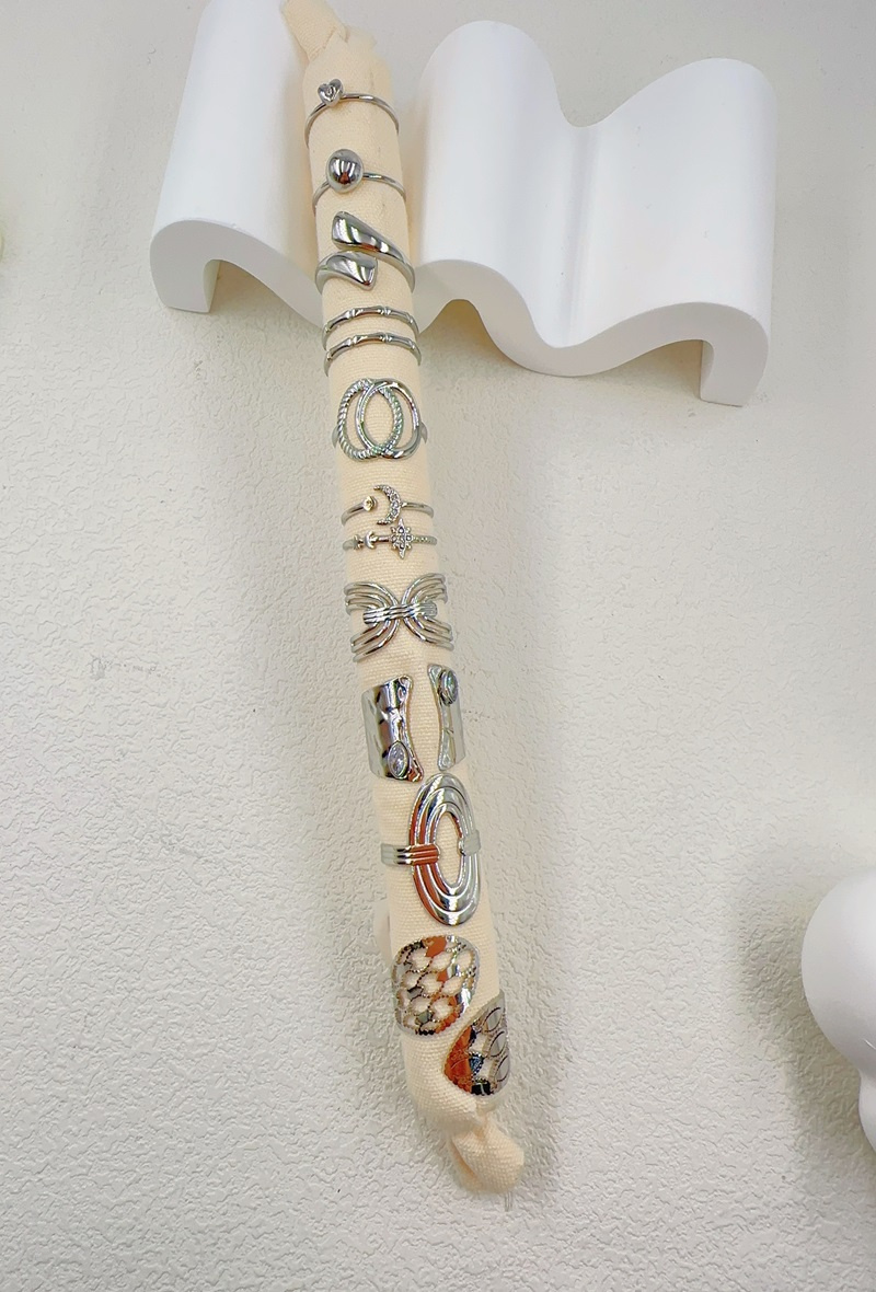 Großhändler Ella Ella - SET AUS 10 VERSTELLBAREN EDELSTAHLRINGEN