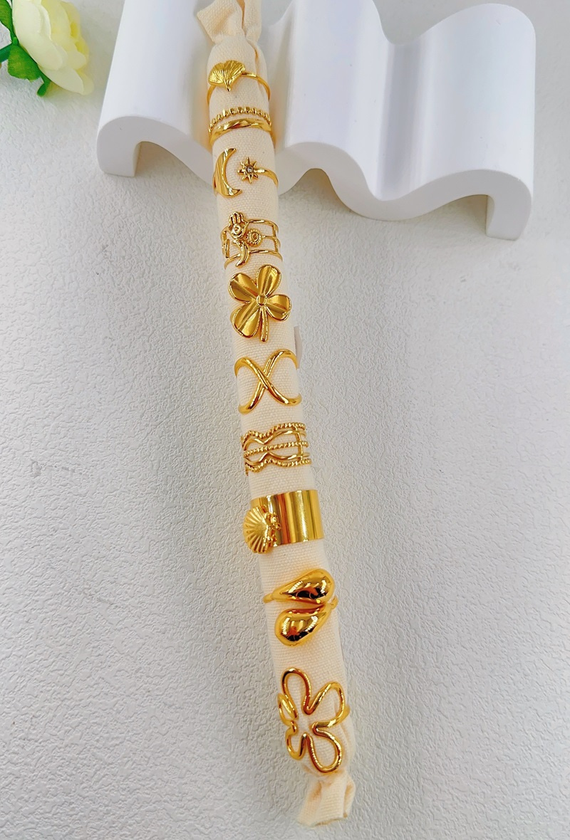 Großhändler Ella Ella - SET AUS 10 VERSTELLBAREN EDELSTAHLRINGEN