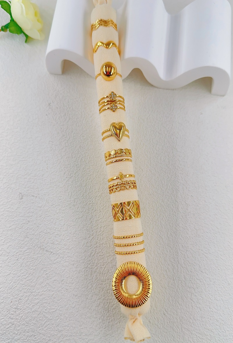 Großhändler Ella Ella - SET AUS 10 VERSTELLBAREN EDELSTAHLRINGEN